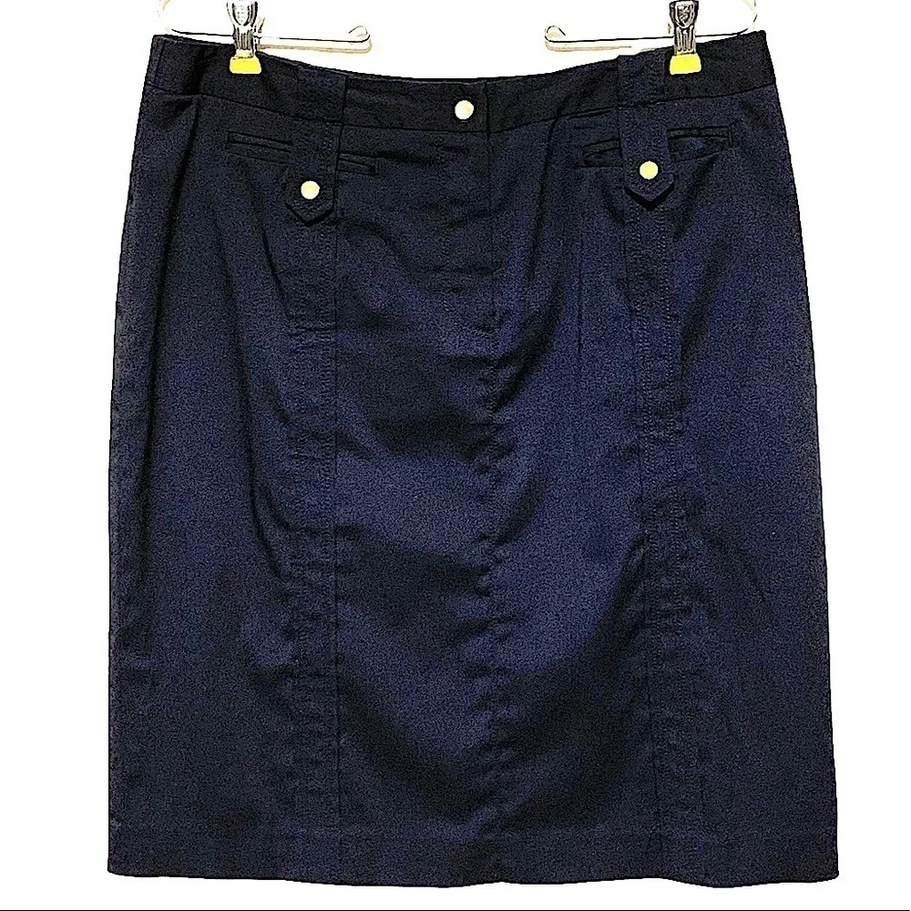 PETER Nygard Navy Casual Skirt Size 10